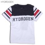 ハイドロゲン HYDROGEN キッズ 子供服 トップス Tシャツ HYDROGENロゴ入りマルチカラークルーネック半袖Tシャツ ホワイト/ネイビー/レッド