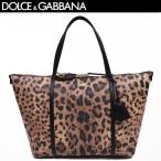 ドルチェ＆ガッバーナ DOLCE&GABBANA レディース 鞄 トートバッグ レザー ユニセックス可 ドルガバ ヒョウ柄ロゴ入りトートバッグ BB4540 A7158 80006 13A