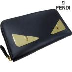 フェンディ FENDI メンズ 財布 ウォレット 長財布 ロゴ ユニセックス可 バックバグズプレートロゴ付ロングウォレット 黒 7M0275 SQP F0KUR (R127000) 91A