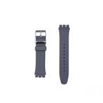 スウォッチ swatch ベルト 16mm 17mm 19mm 20mm ホールレス シリコン ラバー グレー ステンレス バックル swk-gry-s