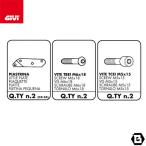 GIVI D214KIT フィッティングキット ステー スクリー