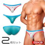 2枚パンツセット GX3/ジーバイスリー GLOSS TOUCH TRICOLOR フィットビキニ