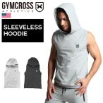 フィットネスウェア スリーブレスパーカー スウェット メンズ GYMCROSS (ジムクロス)トレーニング ストレッチ gc-023