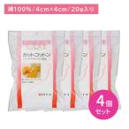 [4 шт. комплект ]FC cut хлопок 20g хлопок . soft мягкий всасывание выход . удобный уход за кожей косметика макияж белый 10 знак 