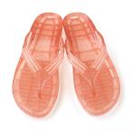 ギョサン　レディース　Ｍ　クリアラメオレンジ　（PEARL　パール　ビーチサンダル　トングサンダル　日本製）　