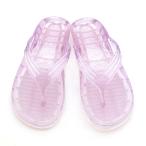 ギョサン　レディース　L　蛍光クリア　（PEARL　パール　ビーチサンダル　トングサンダル　日本製）　