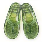 ギョサン　メンズ　３Ｌ　抹茶クリア（PEARL　パール　ビーチサンダル　トングサンダル　日本製）　