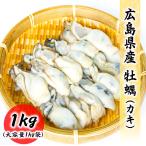 ショッピング広島 広島県産 牡蠣 1kg (ネット850g) バラ凍結 お取り寄せ 食品 冷凍便 プロ愛用 業務用