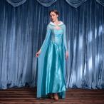 アナと雪の女王 エルサ ドレス コスプレ 衣装 大人用 ハロウィン 仮装 レディース コスチューム