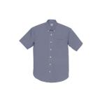 AITOZ（アイトス） ユニセックス 小さいサイズ 半袖ボタンダウンシャツ ギンガムチェック ネイビー 3S AZ-7825 1着（直送品）