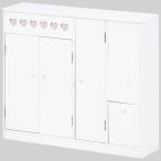【軒先渡し】萩原 トイレ収納ラック 幅600mm 奥行160mm ホワイト（ハート） MTR-6112WH 1台（直送品）