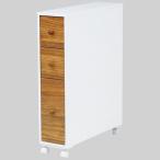 【軒先渡し】萩原 トイレ収納ラック タテ型 幅160mm 奥行500mm ナチュラル MTR-6464NW 1台（直送品）