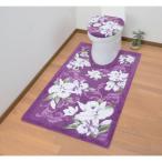 田村駒 抗菌・防臭加工 カトレア柄ふたカバー パープル a2465310 1個（直送品）