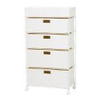 【軒先渡し】萩原 ランドリー（ホワイト）RAN-2416WH （約）幅60×奥行30×高さ109.5cm 1台（直送品）