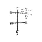 Super Vision 13-32インチ対応4画面タイプ デスクトップマウント SDM-H84 1台（直送品）