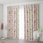 スミノエ DISNEY セミオーダー カーテン ミッキー カーニバル 1100×1100mm ローズ １セット(2枚入)（直送品）