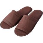 フィード アメニティ スムースパイル地スリッパ ブラウン XL 200足入り 36010230（直送品）
