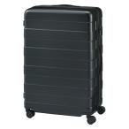 無印良品 バーを自由に調節できる ハードキャリーケース １０５Ｌ 黒 タテ７７×ヨコ５２×マチ２９ｃｍ 良品計画