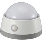 オーム電機 LEDプッシュライト センサー 明暗+人感 白色LED 電池式 NIT-BLA6JD-WN 1個