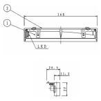 パナソニック LED誘導灯補修ランプ FK91110 1個