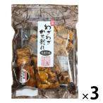 【アウトレット】竹新製菓 国産もち米使用 わざわざかち割れおかき＜たまり味＞ 95g 3袋 おせんべい お茶請け おやつ　行楽のお供　米菓