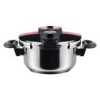 【アウトレット】アオヤギコーポレーション ステンレス 圧力鍋 4L 両手 IH・ガス火対応 23001 1個