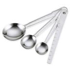 貝印 計量スプーン 大さじ 小さじ 小さじ1/2 ステンレス製 3本組 ヘラ付き DH8121 1個