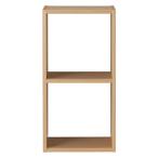 無印良品 スタッキングシェルフ 2段 オーク材 幅42×奥行28.5×高さ81.5cm 良品計画