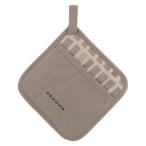 鍋敷き ミトン 18×18cm ブラウン SONOMA LV-0381 1個 撥水・防汚 マグネット LIV PLUS