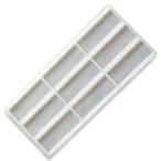 シリコンモールド 長方形9個　薄型　シリコンゴム クラフト 型 チョコレート 洋菓子　レジン 粘土 型取り マイナス40℃〜220℃対応