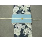 今だけ値下げ 浴衣 ゆかた 浴衣セット 大人のレディース浴衣 紺地古典柄浴衣 ブルー細帯4点セットＡ yyy-56-18