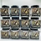 カーターズ 万年筆 インクボトル ケース ヴィンテージ ガラス 12x カナダのガチョウの飛行 Carter's Fountain Pen Ink Bottles Case Vintage Glass 12