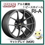 BBS JAPAN ●RI-A/RI-A037 ●18インチ 18x8.0 5/100 INSET_45 ●マットグレイ/MGR ●１本 ●国産車専用　BBS正規取扱店