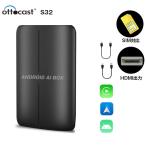 OTTOCAST S32 CarPlay AI Box Android 10.0 4G RAMストレージ64GHDMI出力 SIMカード/micro SDカード対応　カーオーディオ アダプター 画面２分割表示