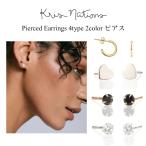 Yahoo! Yahoo!ショッピング(ヤフー ショッピング)Kris Nations ピアス ゴールド シルバー 4タイプ 2色 ClassicHuggie Heart Jet Crystal クリスネーションズ