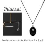 ミアンサイ ネックレス Miansai Palm Tree Necklace, Sterling Silver / Black