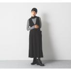 Cion(シオン) | コットンＶネックジャンパースカート (black) |   ワンピース レディース