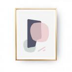 LOVELY POSTERS | PINK PURPLE MINIMAL PRINT | A5 アートプリント/ポスター【  メール便送料無料  北欧 インテリア シンプル】