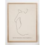 CARO CARO PRINTS | Female Line Art Print (MODM-5201) | アートプリント/アートポスター (30x40cm) 北欧 アブストラクト