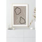 GLAM POSTERS | ABSTRACT SHAPES NATURAL POSTER | アートプリント/ポスター (50x70cm)【北欧 リビング インテリア】