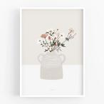 MICUSH | POTTERY AND FLOWERS - ANEMONE (AP153) | アートプリント/ポスター (30x40cm) 北欧 インテリア おしゃれ