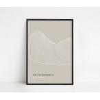 CARO CARO PRINTS | Beige Nude Line Art Print (MODM-4401) | アートプリント/アートポスター (50x70cm) 北欧 アブストラクト