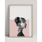 CARO CARO PRINTS | Modern Silhouette Art Print (CRFL-0303) | アートプリント/アートポスター (50x70cm) 北欧 アブストラクト