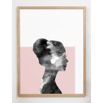 CARO CARO PRINTS | Modern Silhouette Art Print (CRFL-0303) | アートプリント/アートポスター (30x40cm) 北欧 アブストラクト