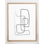 CARO CARO PRINTS | Minimalist Line Art Print (MODM-3101) | アートプリント/アートポスター (30x40cm) 北欧 アブストラクト