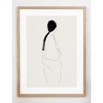CARO CARO PRINTS | Female Figure Line Art Print (MODM-4001) | アートプリント/アートポスター (30x40cm) 北欧 アブストラクト