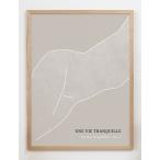 CARO CARO PRINTS | Neutral Nude Line Art Print (MODM-4501) | アートプリント/アートポスター (30x40cm) 北欧 アブストラクト