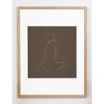 CARO CARO PRINTS | Nude Line Art Print (FGRT-05) | アートプリント/アートポスター (30x40cm) 北欧 アブストラクト