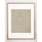 CARO CARO PRINTS | Nude Line Art Print (FGRT-04) | アートプリント/アートポスター (30x40cm) 北欧 アブストラクト