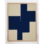 CARO CARO PRINTS | Navy Blue Art Print (ABST-24) | アートプリント/アートポスター (30x40cm) 北欧 アブストラクト